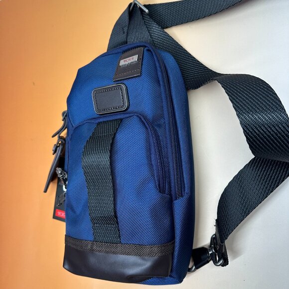 NWT TUMI Alpha Bravo Anti-Theft Chest Bag | Stealth Blue | RFID Shielded - Picture 3 of 4